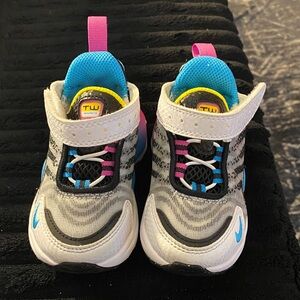 Nike Toddler Black and Blue and Pink Sneakers